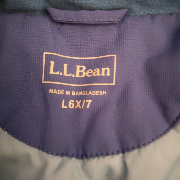L.L. Bean Kids Size L6X/7 Thinsulate Insulation Full Zip Hooded Jacket - Picture 3 of 15